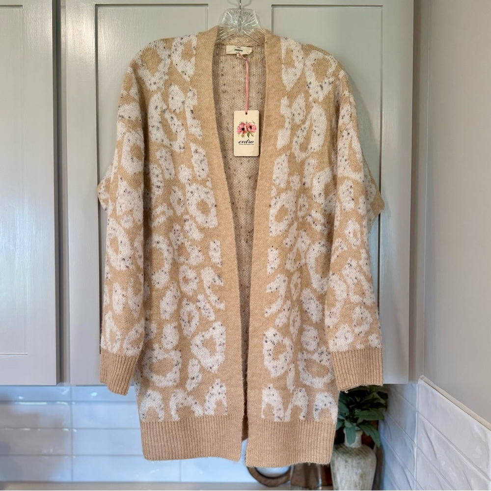 Animal Print Cardigan